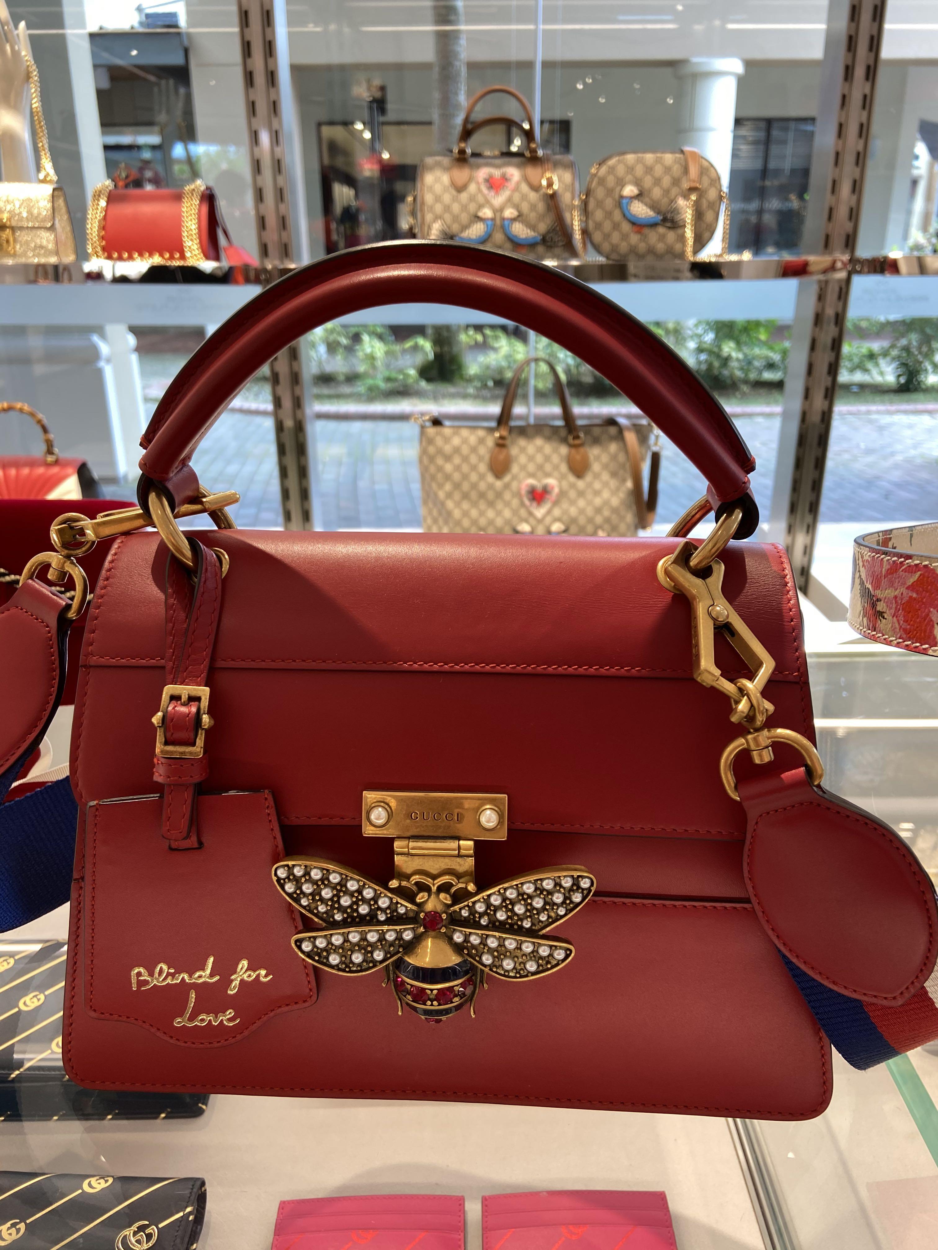 Authentic GUCCI Queen Margaret red bag 