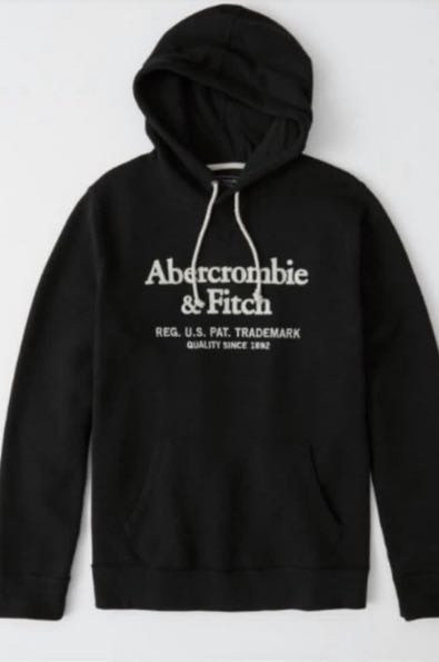 Abercrombie and fitch black hoodie deals
