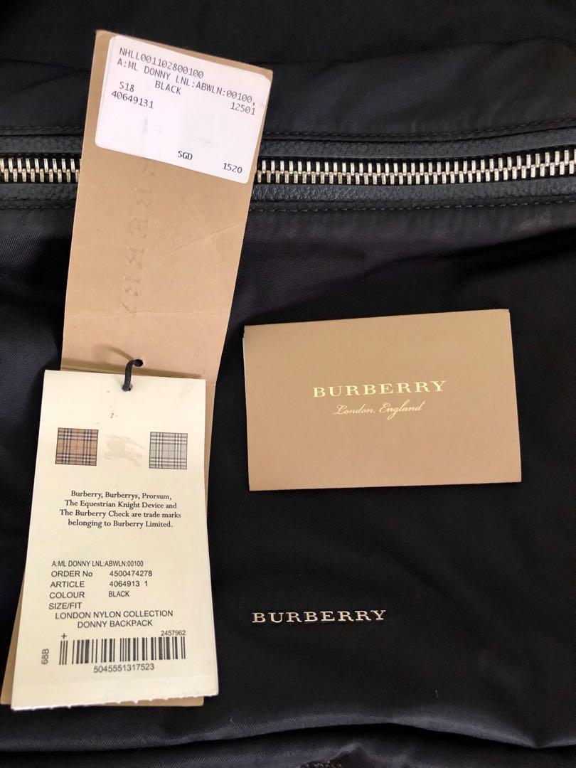 burberry donny backpack