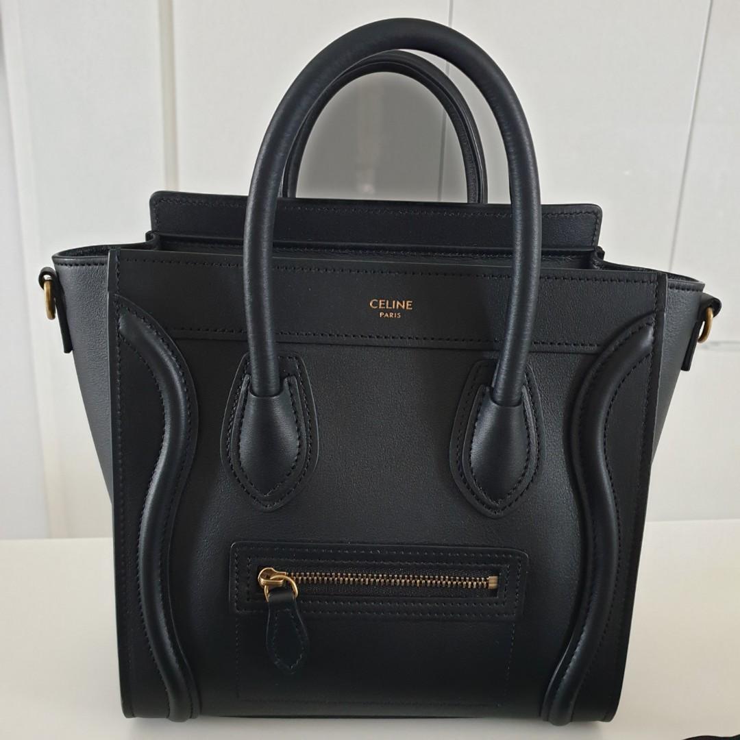 celine nano smooth leather