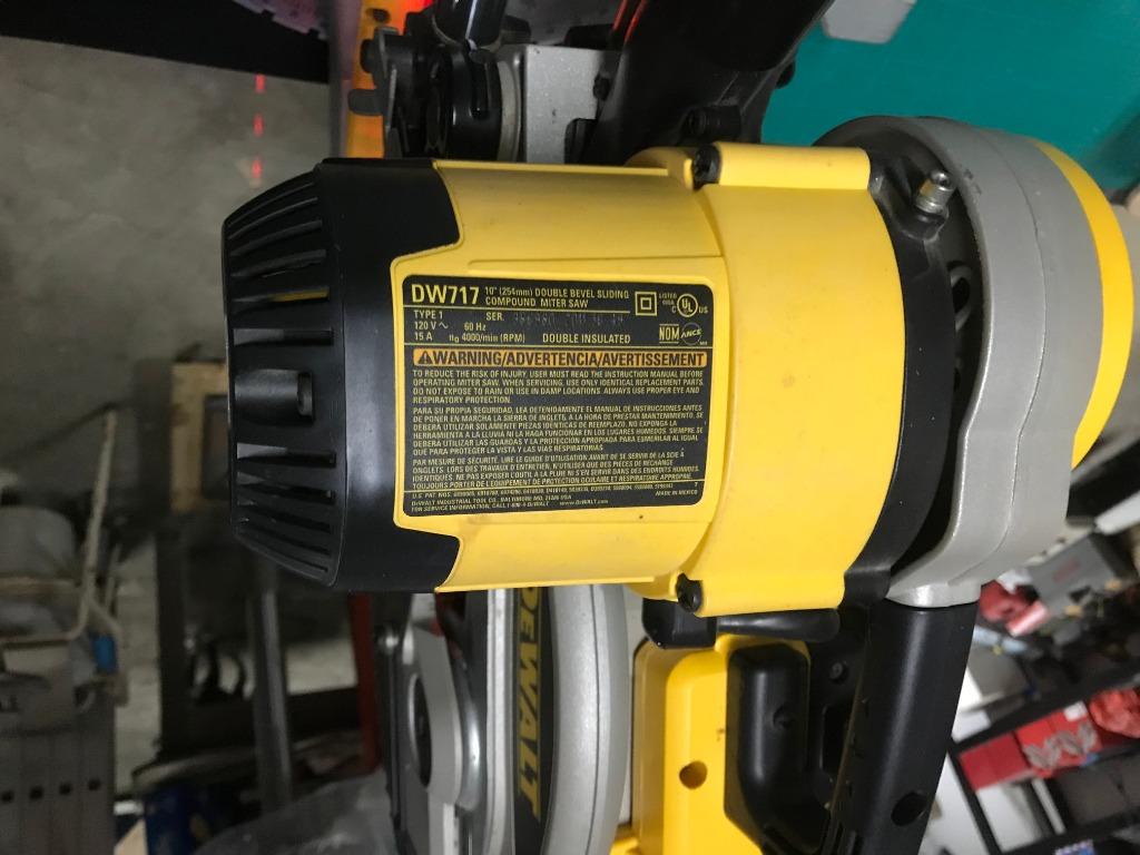 DEWALT (DW717) 10Inch Sliding Compound Miter Saw, Double Bevel with