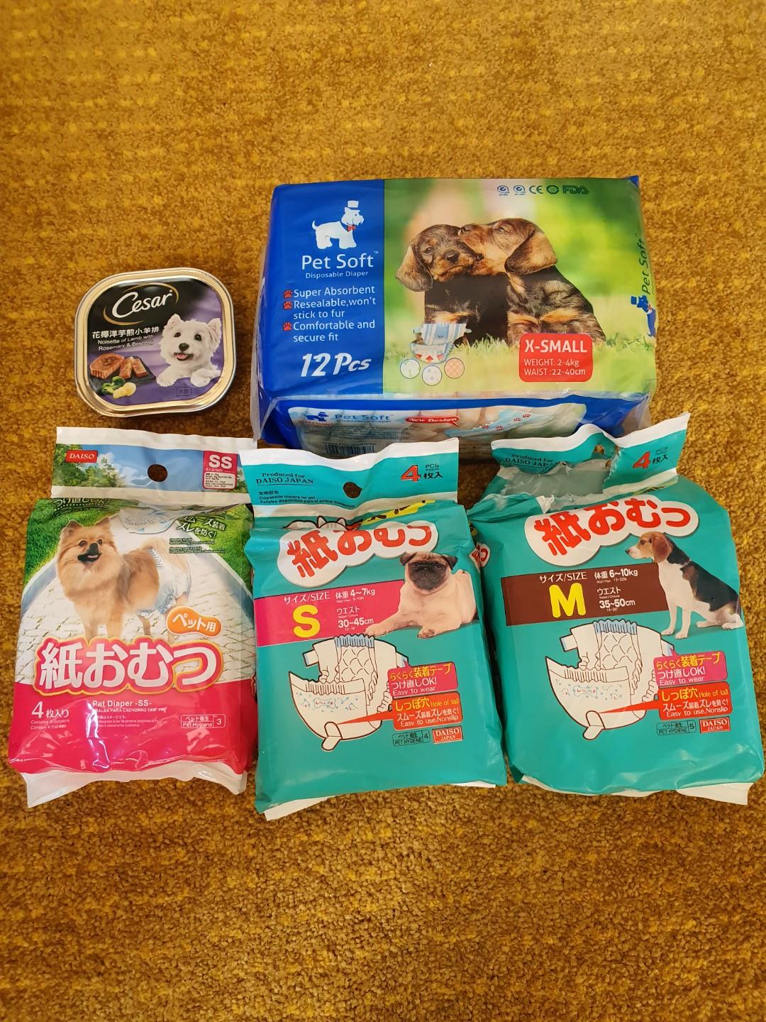 Dog Diapers from sizes SSS to M Pet Supplies Homes Other Pet