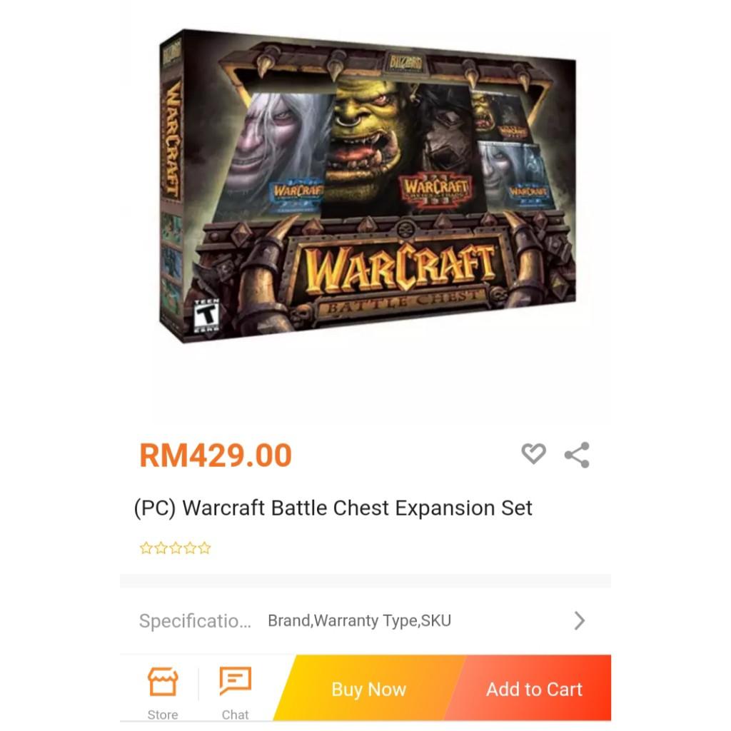 GAME Warcraft Battle Chest Expansion Set, Video Gaming, Video Games