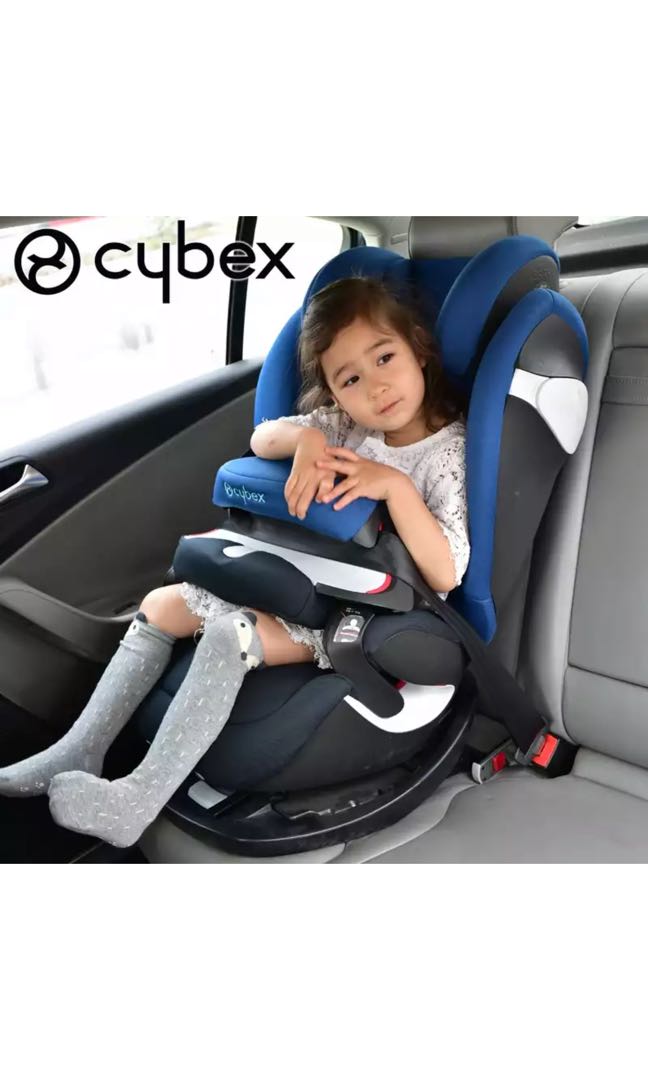 German Cybex Pallas M-fix 9months-12years old safety child seat Dark Blue  color for Car, Babies & Kids, Going Out, Car Seats on Carousell