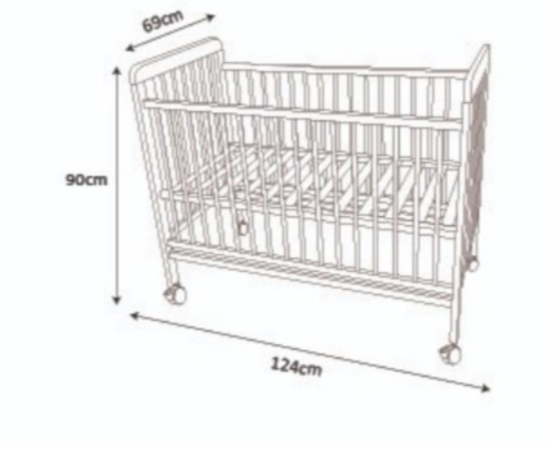 Happy Cot 5in1 Baby Cot Frame Only, Babies & Kids, Baby Nursery