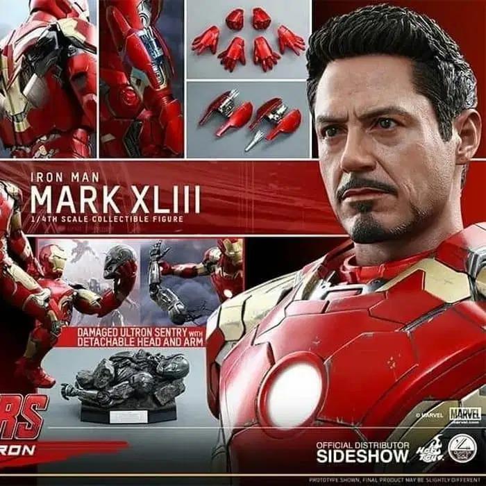 Hot Toys Iron Man 1 4 Scale MK 43 XLIII Avengers Age of Ultron QS005