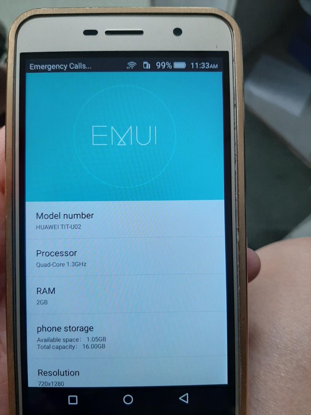 Huawei y6 pro Gold (Category: Huawei) located in Manila. Submitted by p5wdh (Listing ID 275885457, Image 3). Description: Used with casing.. Gold color.. 95% smoothness Complete set with box.