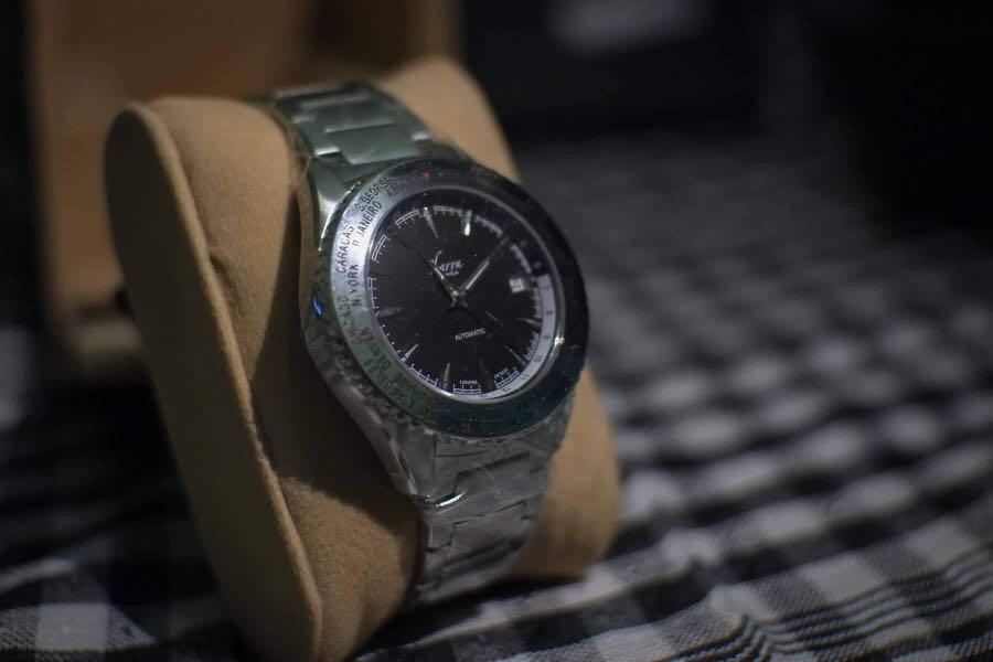 Ibarra Automatic Steel Watch Salvador 40mm World Timer Men s