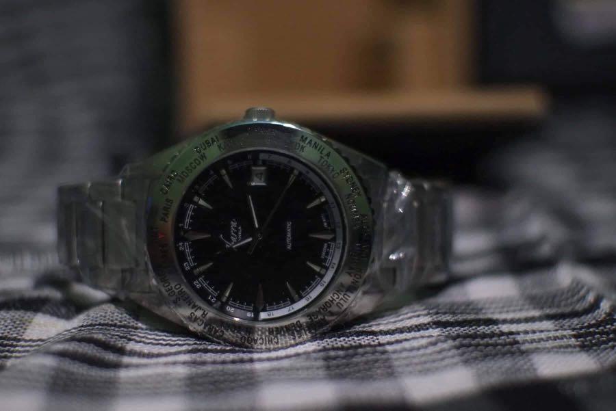 Ibarra Automatic Steel Watch Salvador 40mm World Timer