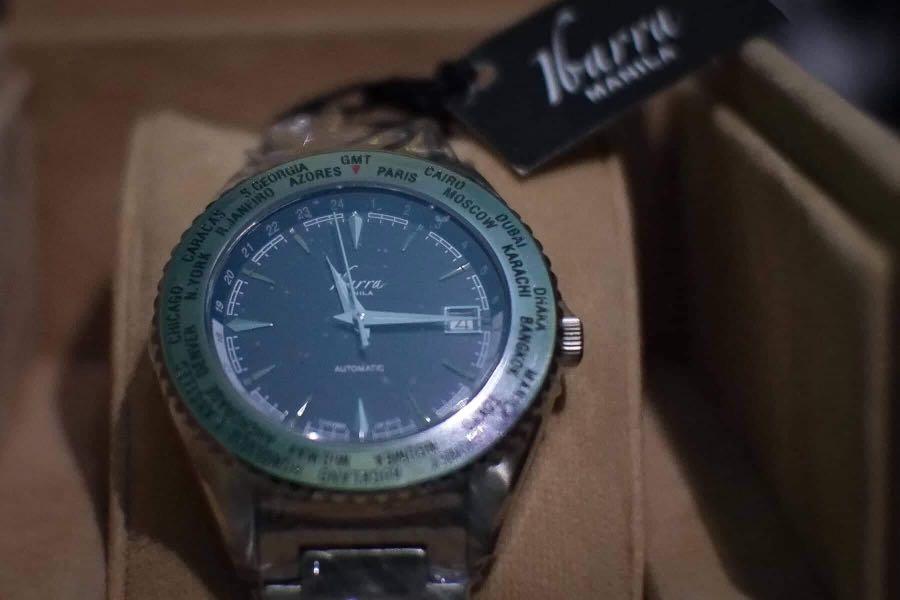 Ibarra Automatic Steel Watch Salvador 40mm World Timer