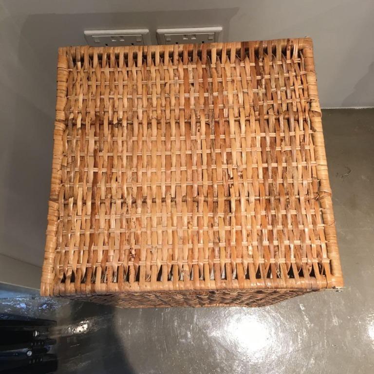 IKEA Cane Shopping Basket 大藤籃存物籃, 傢俬＆家居, 其他, 洗衣籃 Carousell