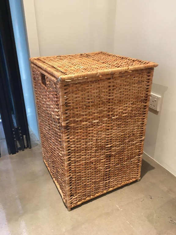 IKEA Cane Shopping Basket 大藤籃存物籃, 傢俬＆家居, 其他, 洗衣籃 Carousell