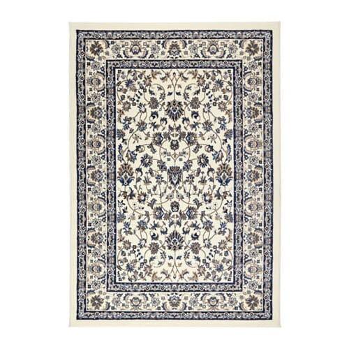 Ikea Valloby Floral Cream And Blue Carpet Rug Furniture Home Decor Others On Carousell