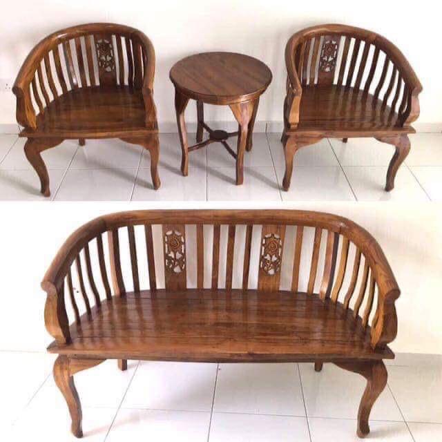 Kerusi Kayu Jati Kartini Home Furniture Furniture On Carousell