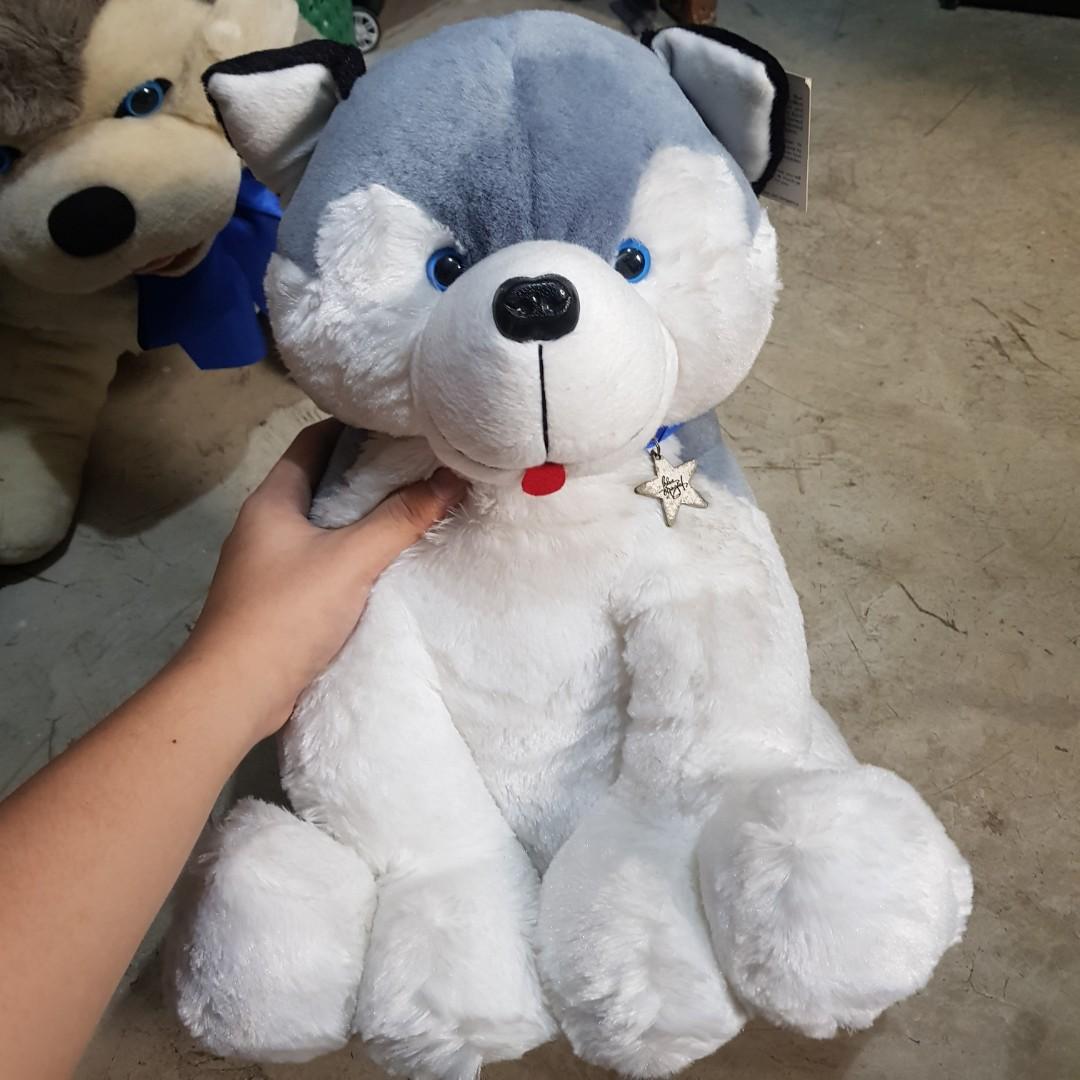 blue magic husky stuffed toy