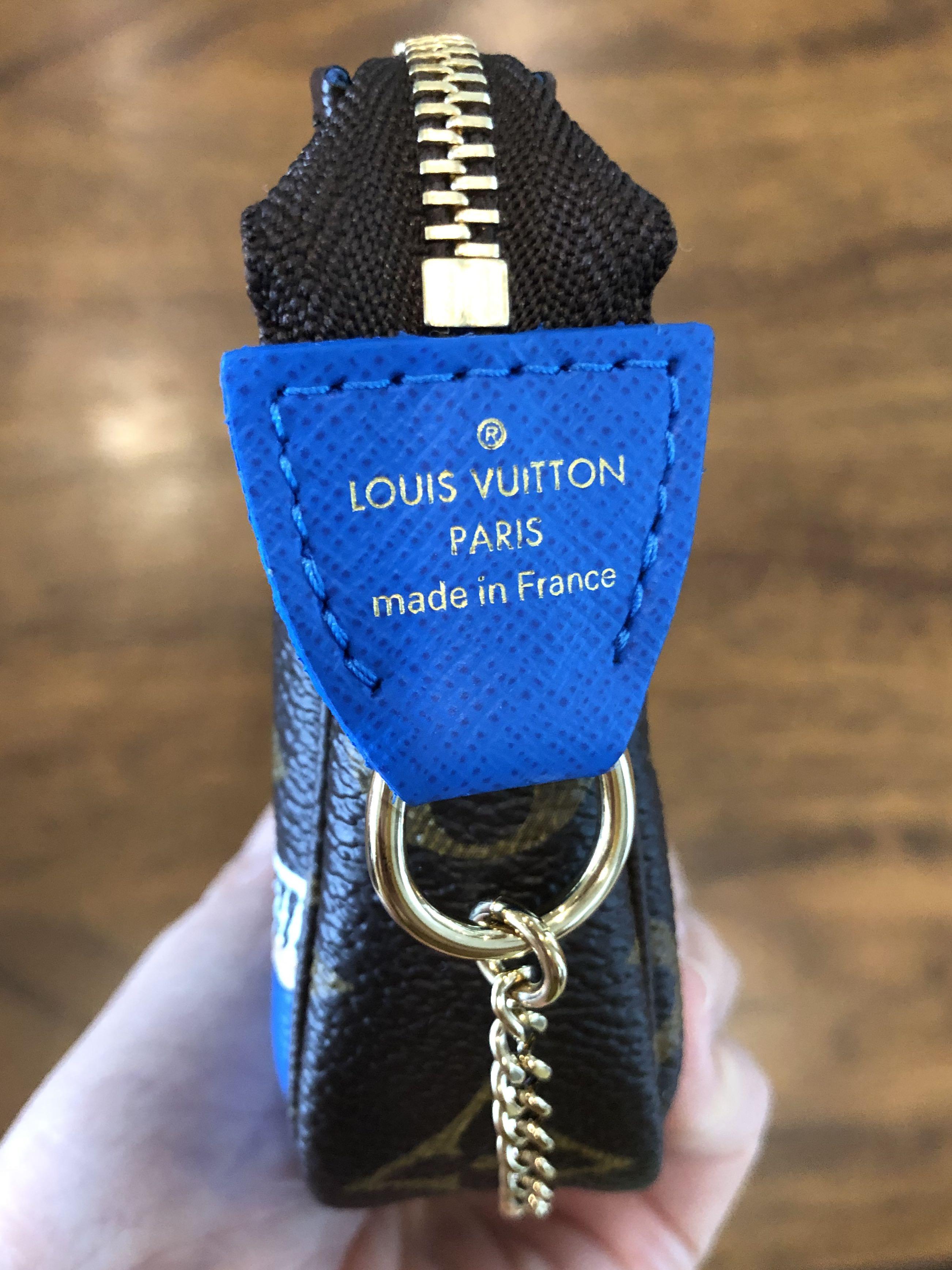 Louis Vuitton Mini Pochette Accessoires Monogram Vivienne Venice Blue Lining