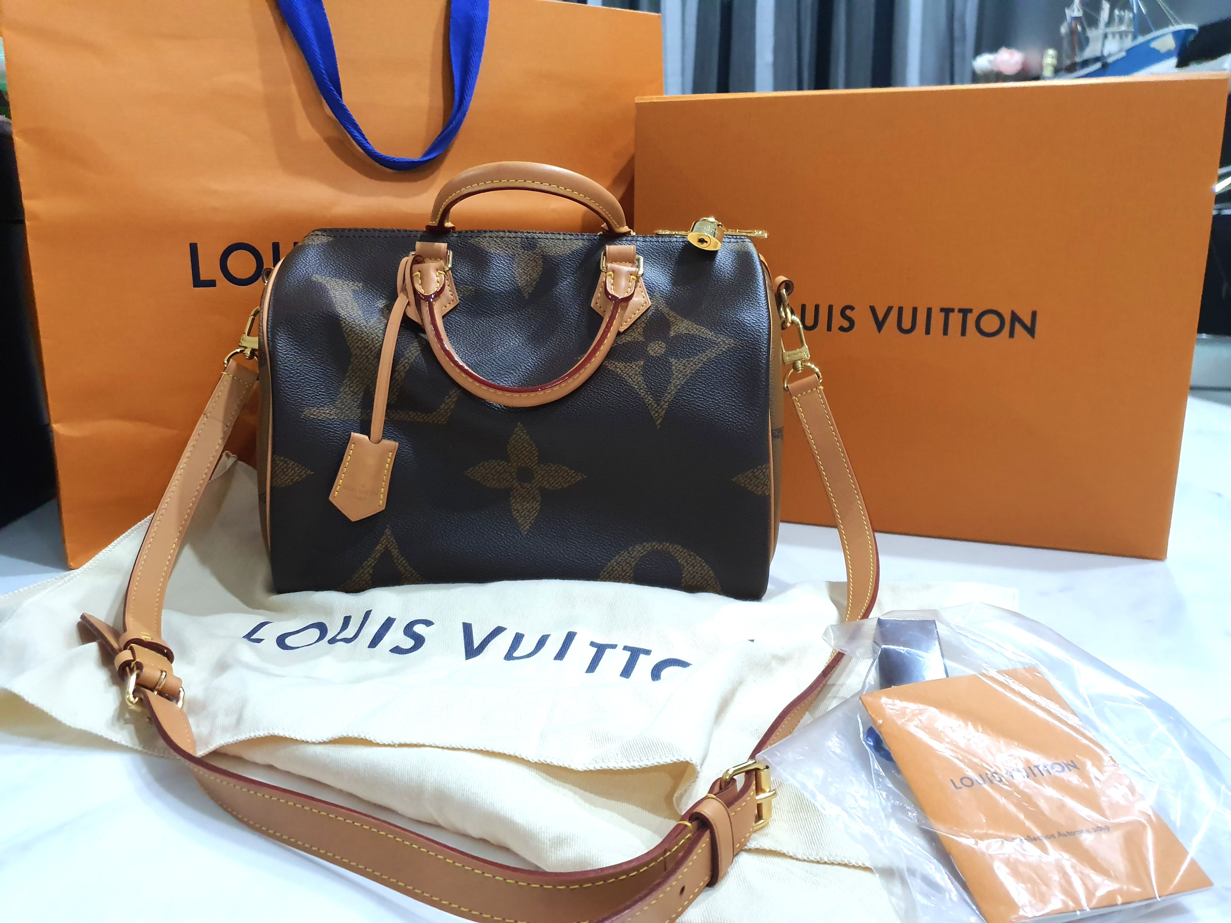 I finally got it!! Louis Vuitton Speedy Giant Reverse Monogram 