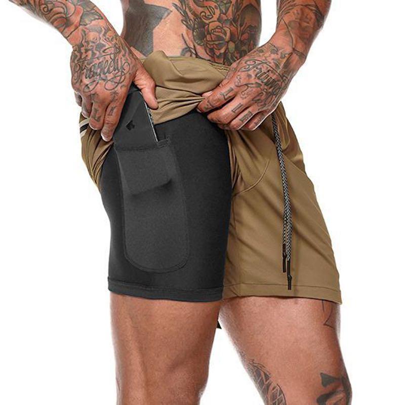 Double layer basketball best sale shorts
