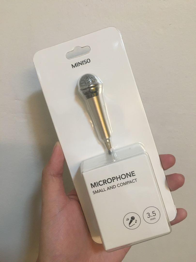 Miniso mini microphone, Audio, Microphones on Carousell
