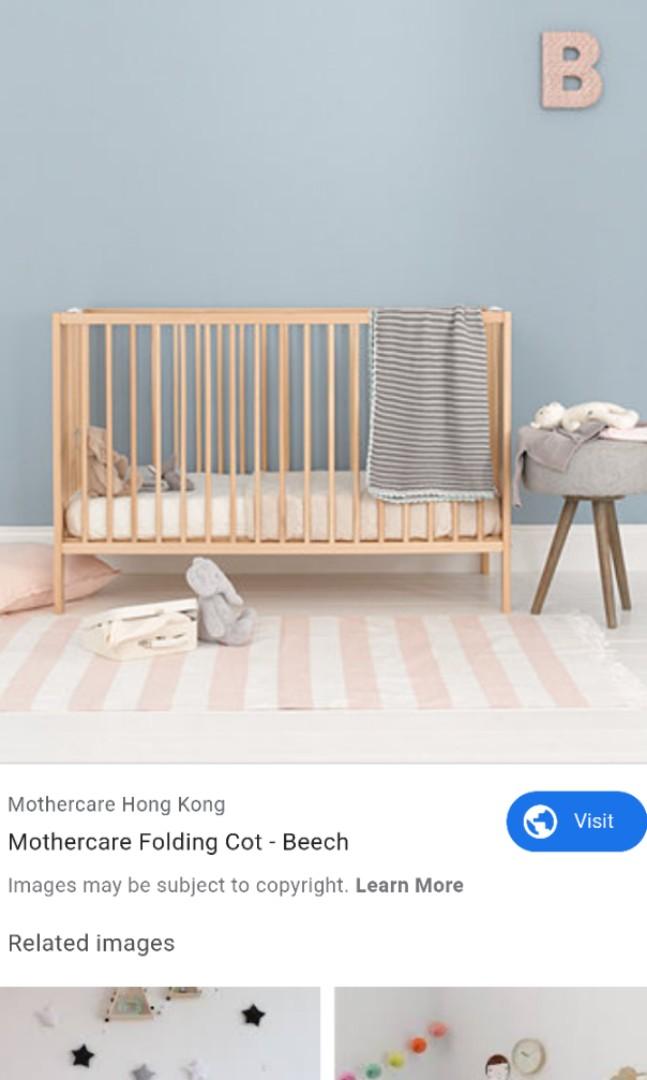 Mothercare folding baby cot Babies Kids Baby Nursery Kids Furniture Cots Cribs on Carousell