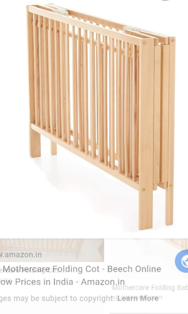 Mothercare foldable sales cot
