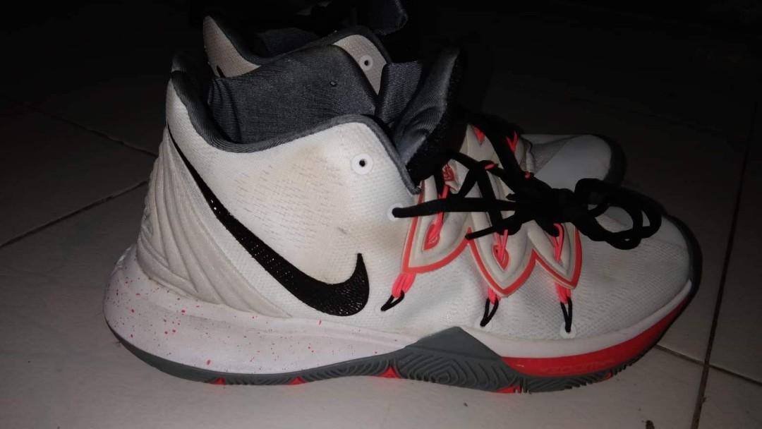 kyrie 5 white and orange