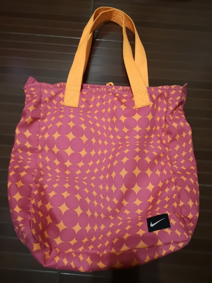 Nike pink&orange tote bag, Women's Fashion, Bags & Wallets, Tote Bags