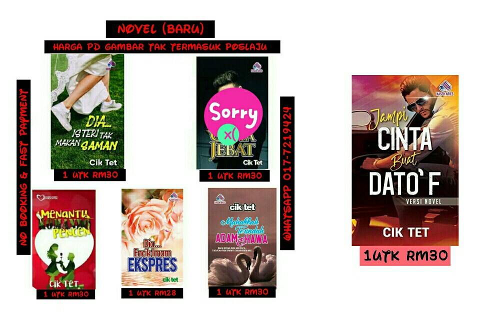 Novel Cik Tet Books Stationery Books On Carousell