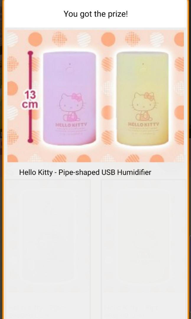 Pipe shaped USB Humidifier Hello Kitty Sanrio, Furniture & Home