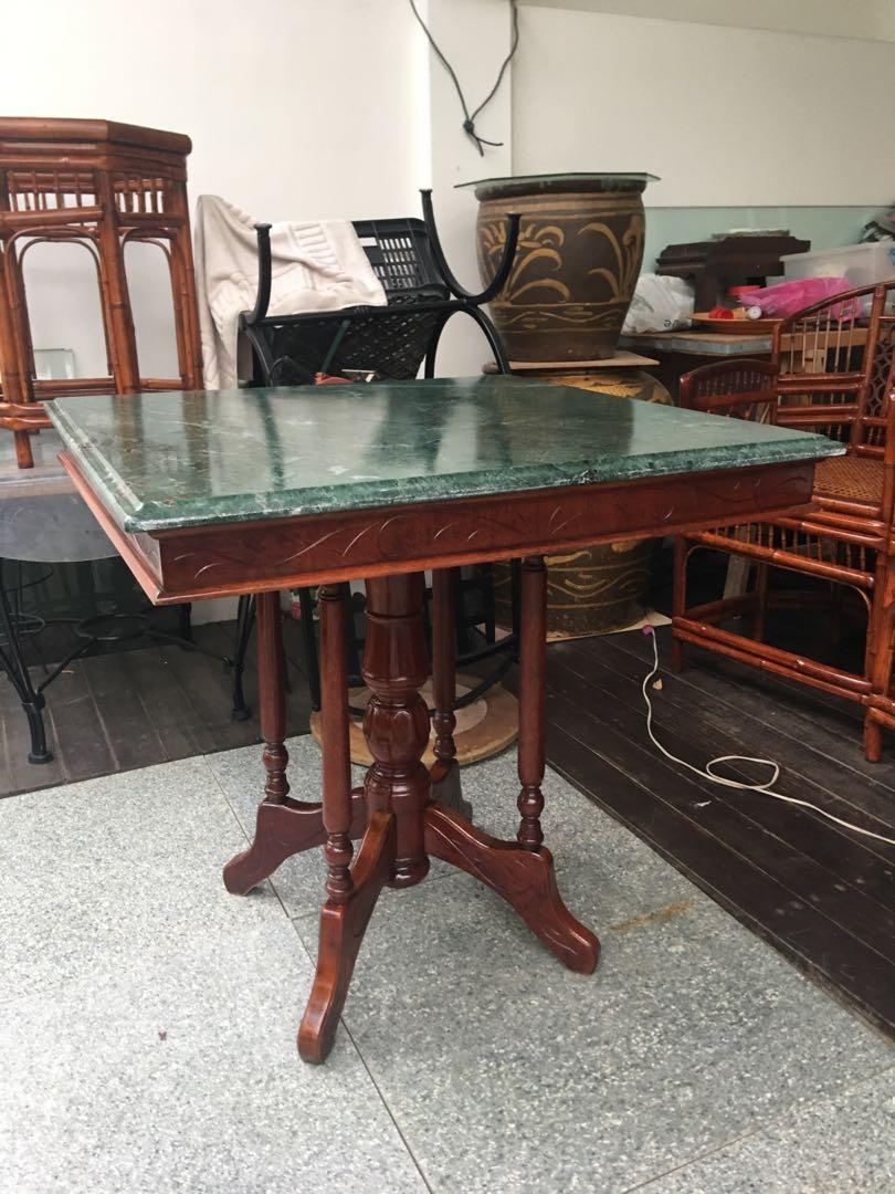 Restored Kopitiam table, Furniture & Home Living, Furniture, Tables