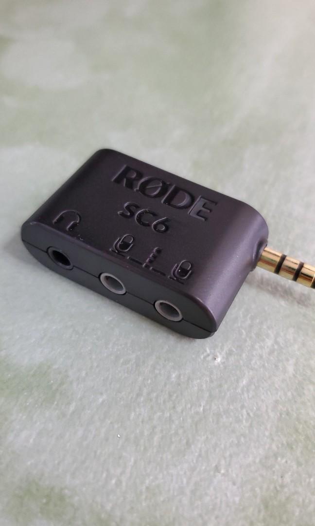 rode microphones sc6 dual trrs input and headphone output for smartphones