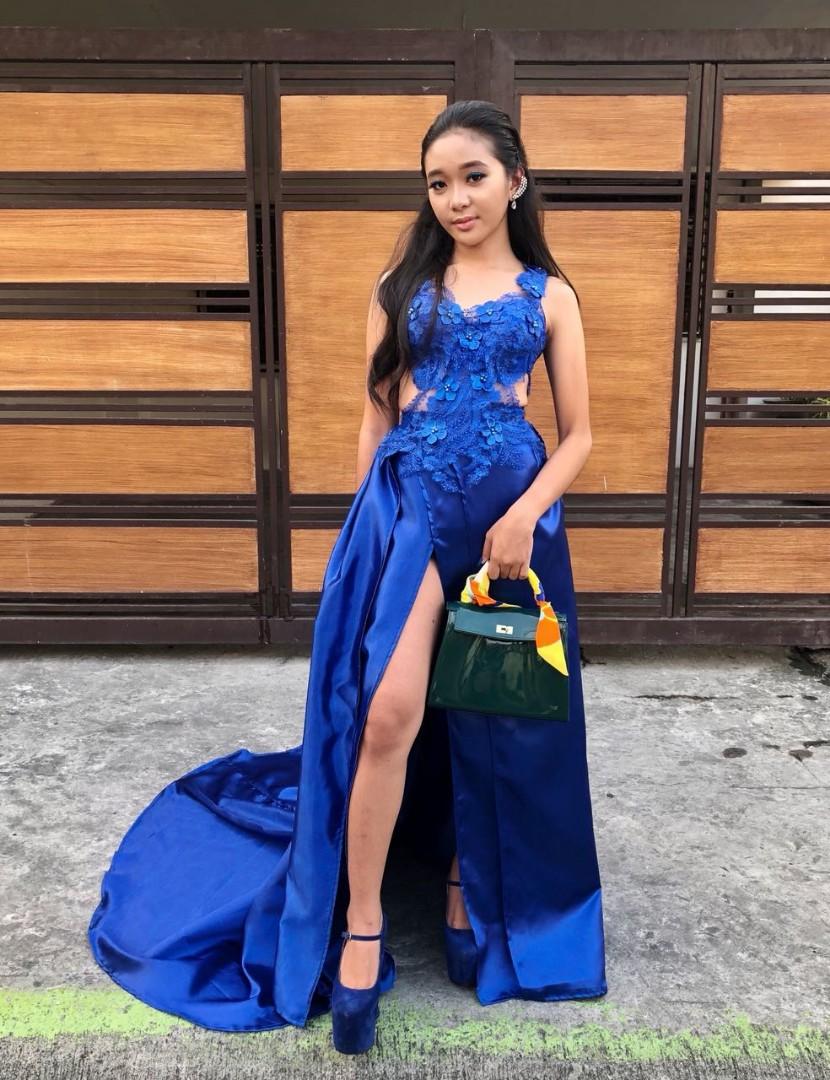 Js prom gown blue shop