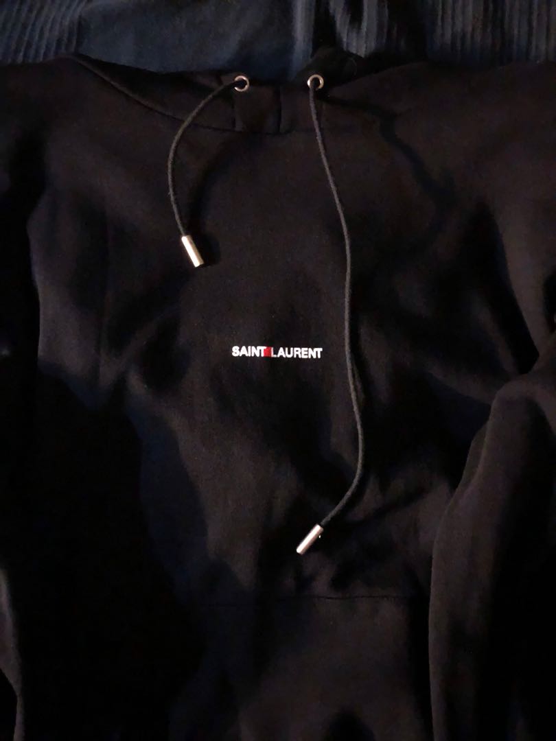 White saint laurent best sale hoodie