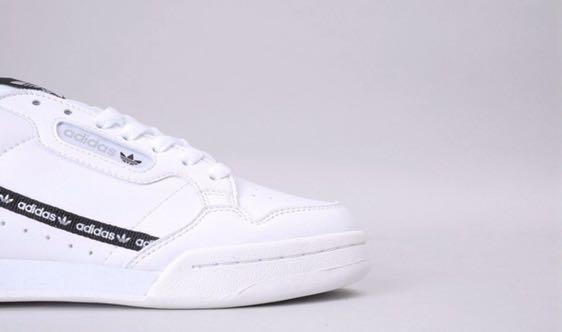 Adidas continental 80 black stripe clearance