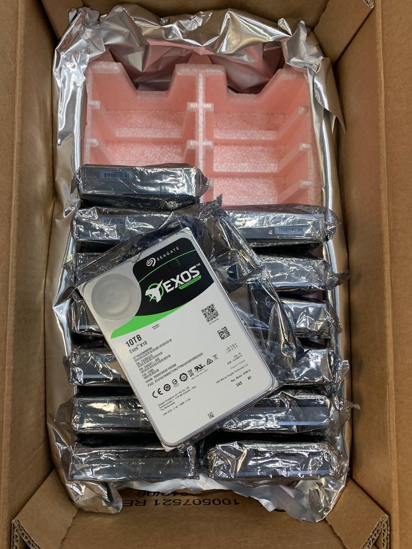 seagate exos Sas hdd 10tb 3.5inch ready stock stock open packing 