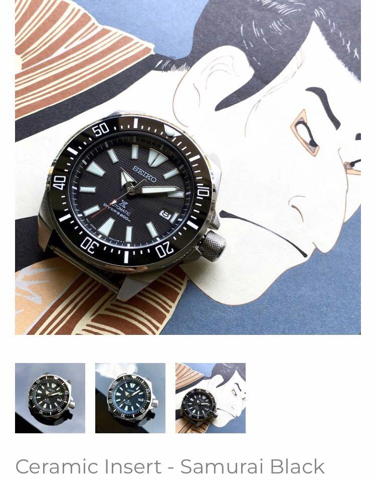 Seiko samurai ceramic bezel insert outlet