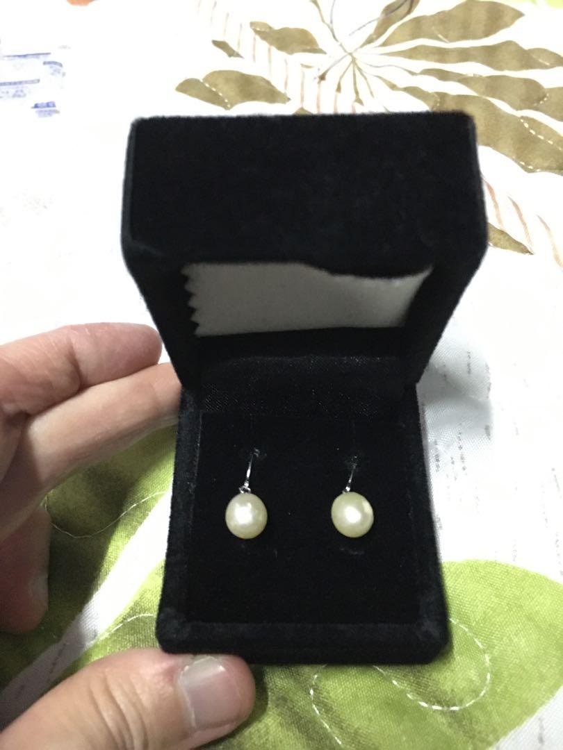 Sk jewellery store pearl earrings