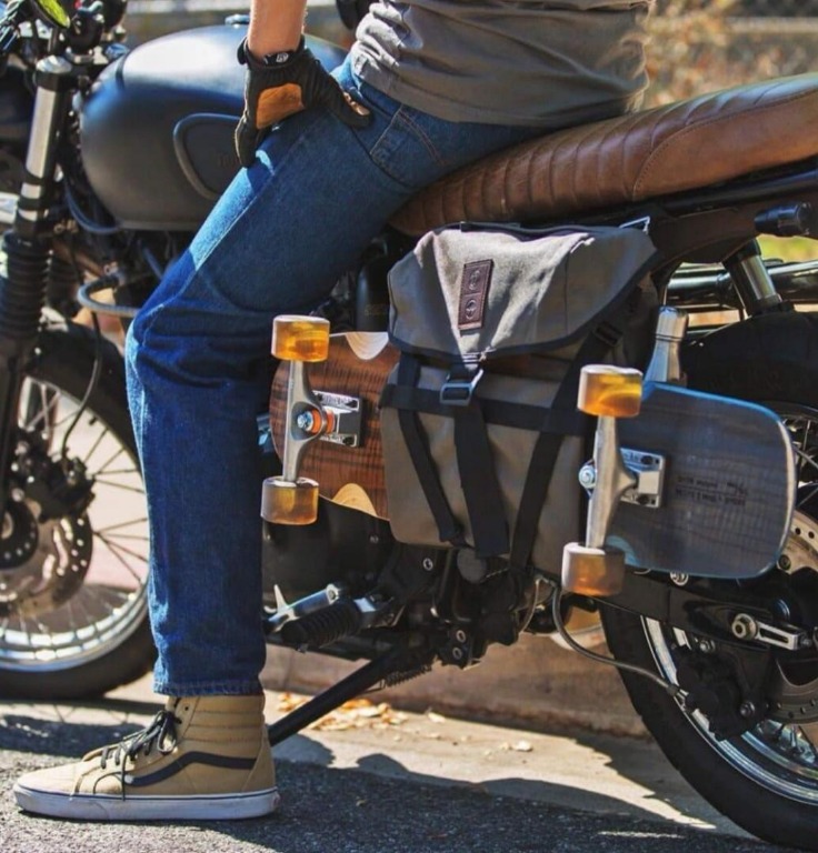 Motorcycle skateboard rack deals