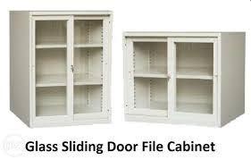 Sliding Glass Door Filing Cabinet, Furniture & Home Living, Office ...