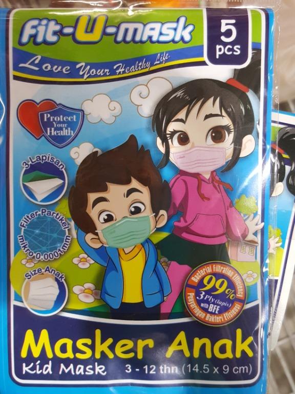 Fitu Kids Face Mask Health Beauty Face Skin Care On Carousell