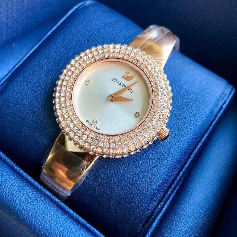 Crystal rose on sale watch swarovski