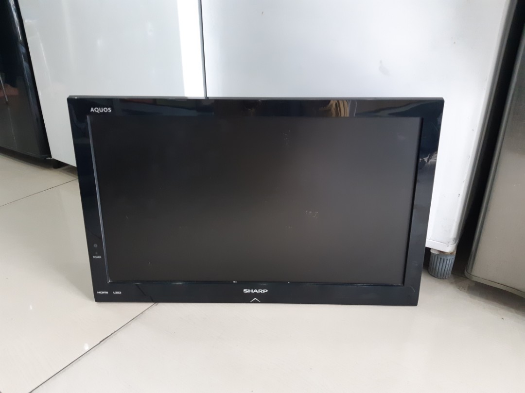 Tv led 22' Sharp Aquos, hdmi, vga, bisa monitor CCTV, Elektronik, TV