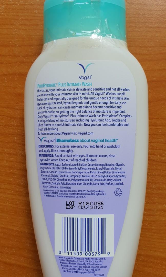 Vagisil feminine intimate wash prohydrate plus, Beauty & Personal Care