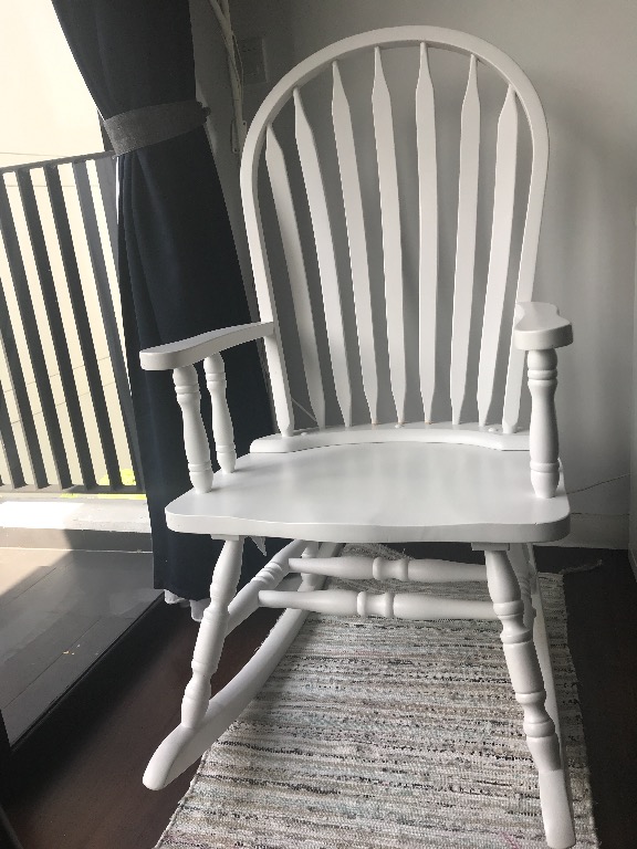 wooden arm chair rocking chair breast feeding chair, Furniture