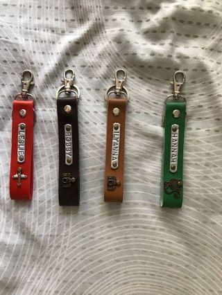Keychains with Names: 4 names available.