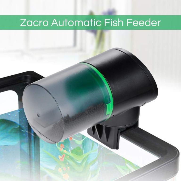 4321) Zacro Automatic Fish Feeder Rechargeable Timer Fish Feeder with