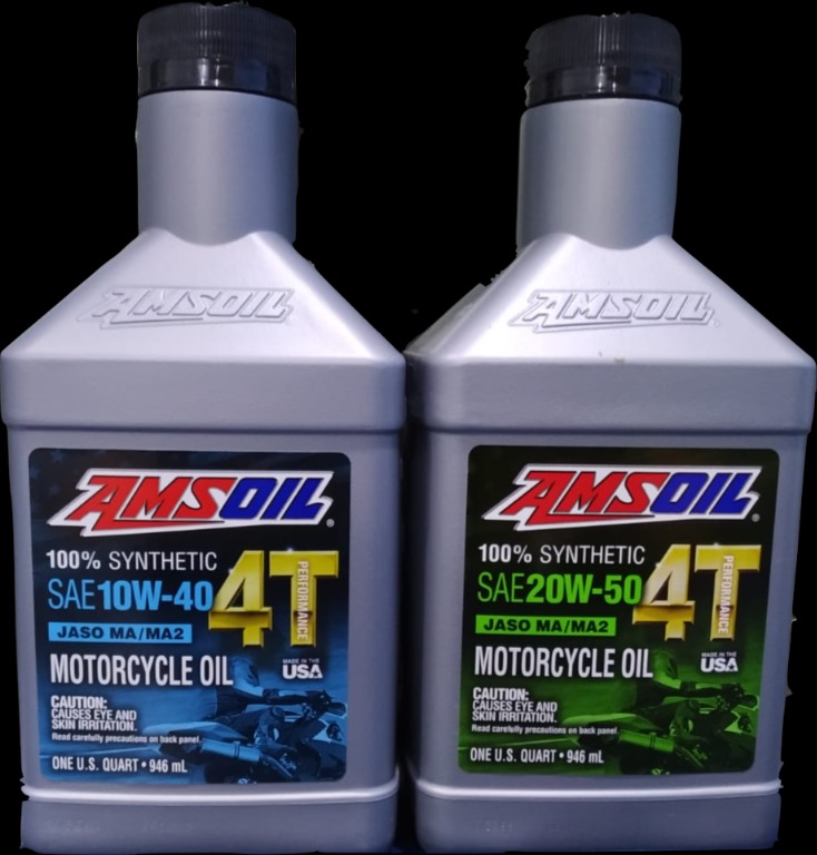 Amsoil Engine Oil 10w40 10w50 Motorcycles Motorcycle Accessories On Carousell