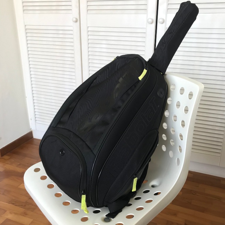 Babolat Pure Backpack Tennis Bag Black Sports Sports Games Equipment On Carousell