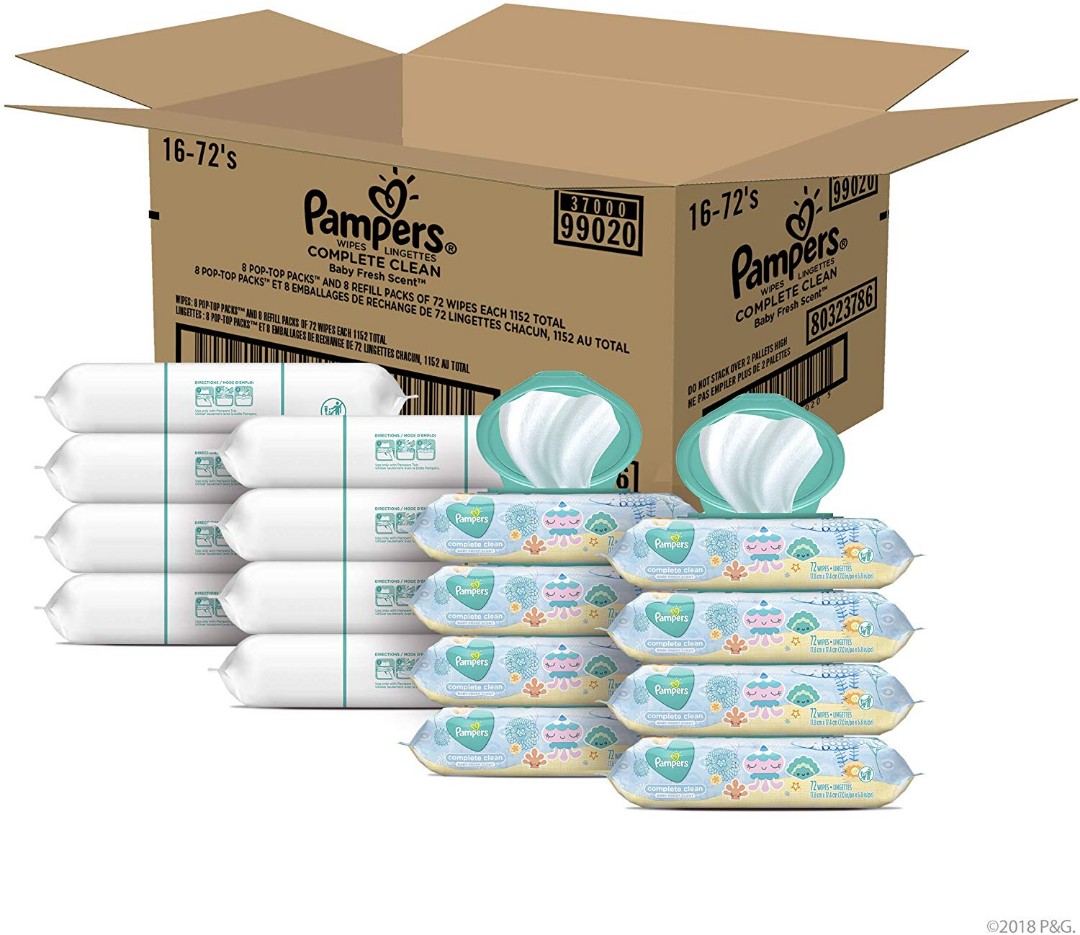 Pampers wipes complete discount clean 1152