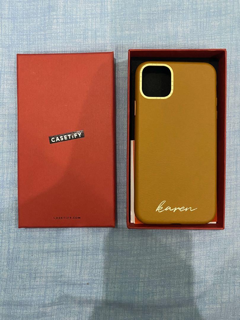 Casetify brown leather case Clearance